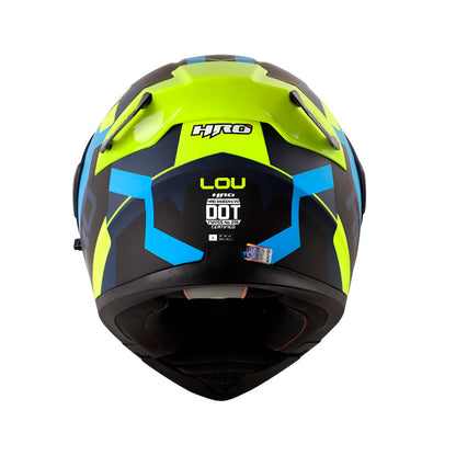 CASCO HRO HRO-3400DV LOU MATE AZUL OSCURO AMARILLO NEON