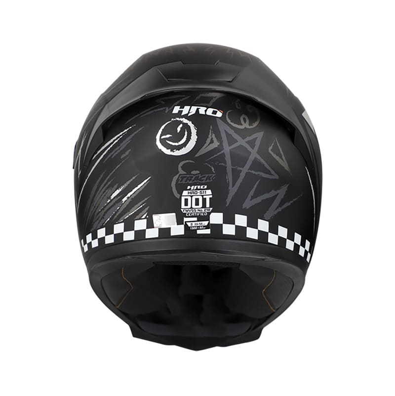 CASCO HRO HRO-511 TRACK MATE NEGRO GRIS