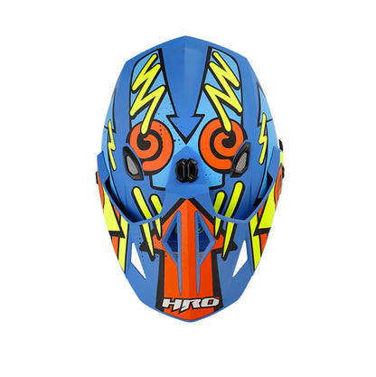 CASCO HRO-MX330DV T-UP MATE AZUL AMARILLO NEON