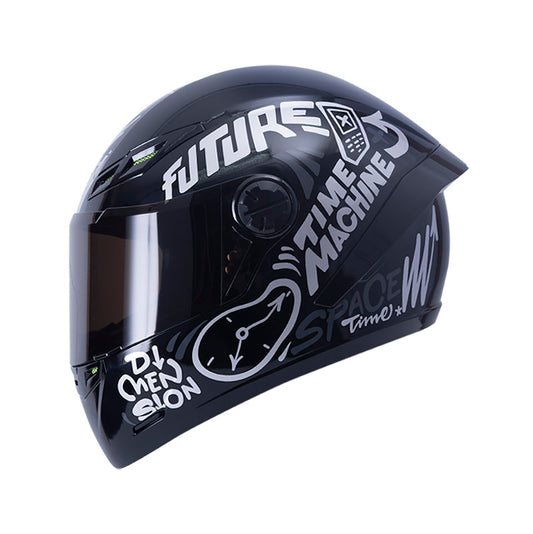 CASCO ICH ICH-501SP TIME TRAVEL NEGRO PLATA VISOR HUMO