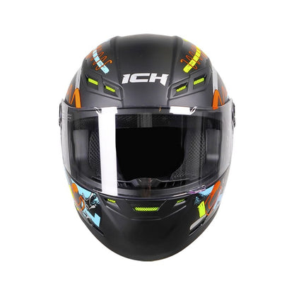 CASCO ICH ICH-501SP BRAAP MATE NEGRO AMARILLO NEON