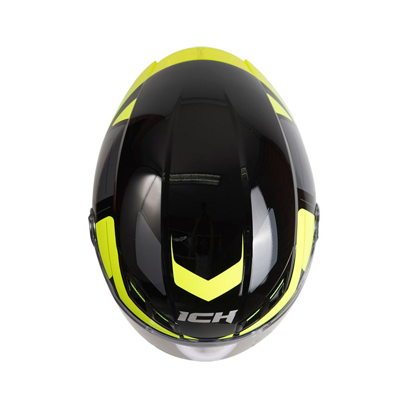 CASCO ICH-501SP CLASSY.K BRILLANTE NEGRO AMARILLO NEON