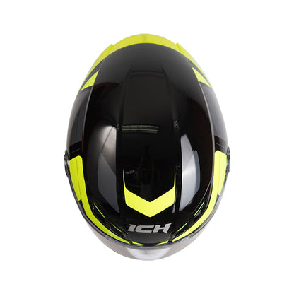 CASCO ICH-501SP CLASSY.K BRILLANTE NEGRO AMARILLO NEON