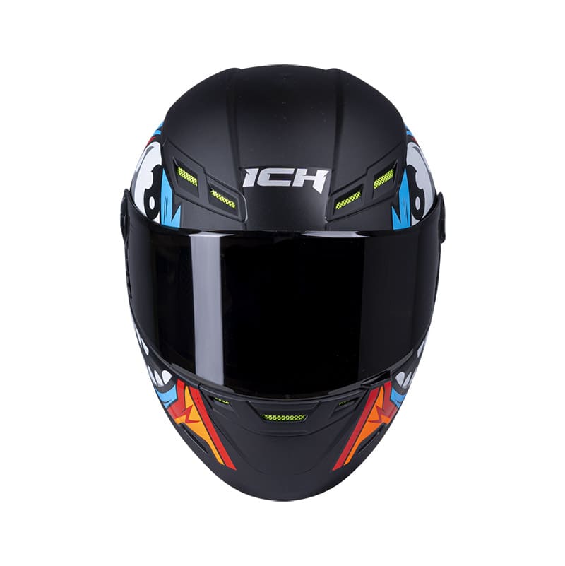 CASCO ICH ICH-501SP DOOD MATE NEGRO AZUL VISOR HUMO