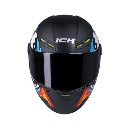 CASCO ICH ICH-501SP DOOD MATE NEGRO AZUL VISOR HUMO