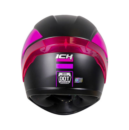 CASCO ICH ICH-501SP ROUTE MATE NEGRO FUCSIA