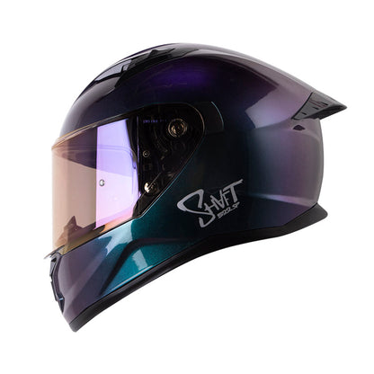 CASCO SHAFT SH-522SP SOLID CAMALEON PLATA VISOR IRIDIUM