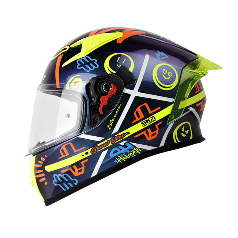 CASCO SHAFT SH-526SP TRIQUI EVO CAMALE AMARILLO NEON