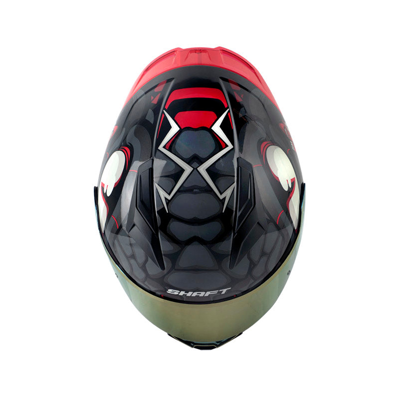 CASCO SHAFT SH-582SP DRAKARYS GRIS ROJO VISOR IRIDIUM