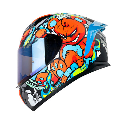 CASCO SHAFT SH-582SP EVO ANGRY MATE GRIS NARANJA NEON
