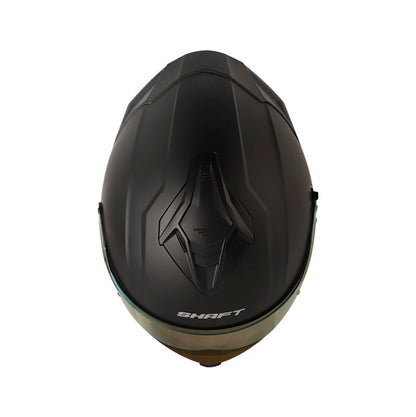 CASCO SHAFT SH-598GTR SOLID MATE NEGRO PLATA VISOR IRIDIUM