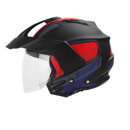 CASCO SHAFT SH-227 ROCK MATE NEGRO ROJO