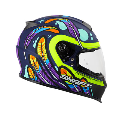 CASCO SHAFT SH-502 OWL AZUL NAVY AMARILLO NEON