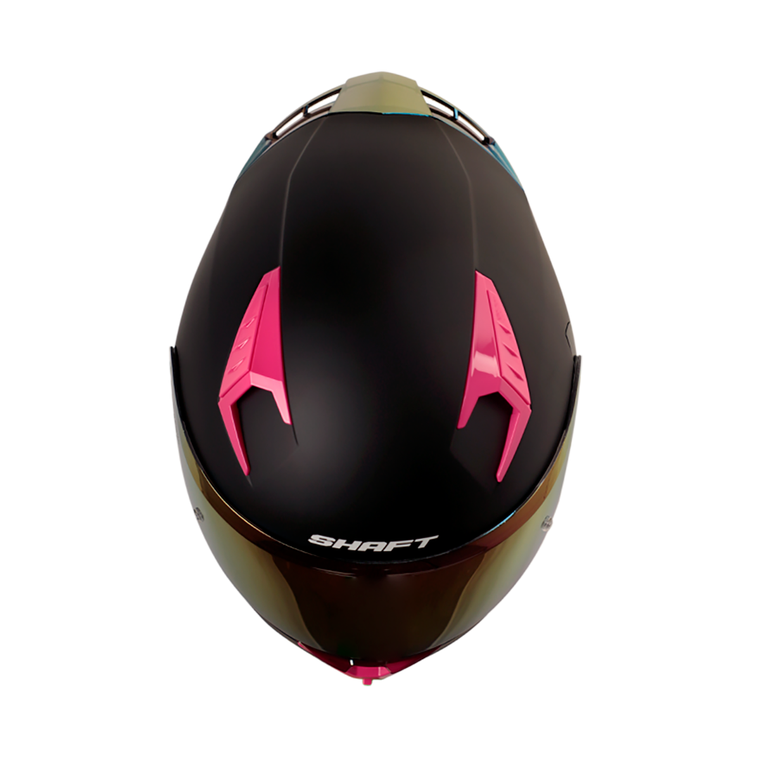 CASCO SHAFT SH-526SP SOLID MATE NEGRO FUCSIA VISOR FUCSIA