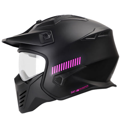 CASCO SHAFT SH-225 SOLID MATE NEGRO FUCSIA NEON