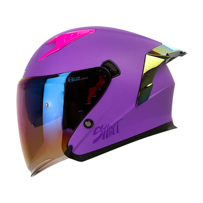 CASCO SHAFT SH-226SP SOLID MATE MORADO MORADO VISOR HUMO