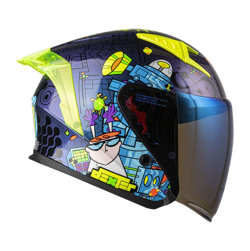 CASCO SHAFT SH-226SP DEXTER CAMALEON VISOR IRIDIUM AZUL