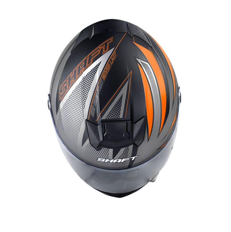 CASCO SHAFT SH-502 OLAF MATE NEGRO NARANJA NEON