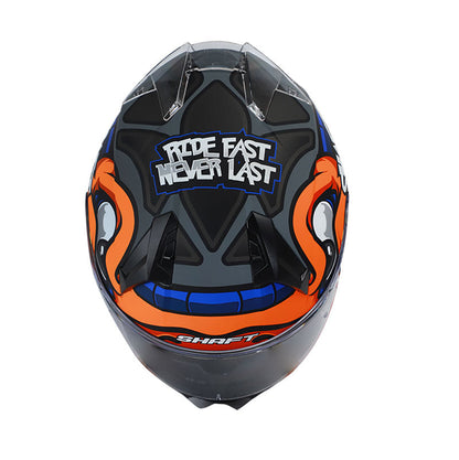 CASCO SHAFT SH-560 FLASH MATE GRIS NARANJA NEON