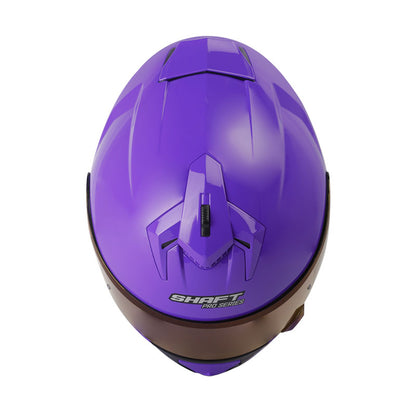 CASCO SHAFT SH-610DV PRO SOLID MORADO BLANCO VISOR IRIDIUM