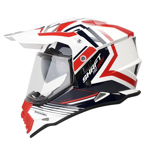 CASCO SHAFT SH-MX370DV PRO THEME BLANCO ROJO
