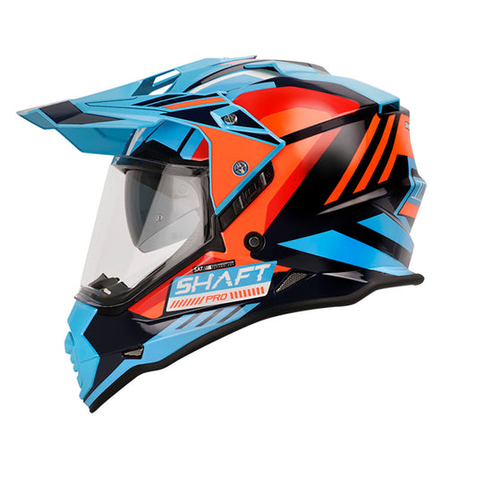 CASCO SHAFT SH-MX370DV ABTENUR AZUL NARANJA NEON