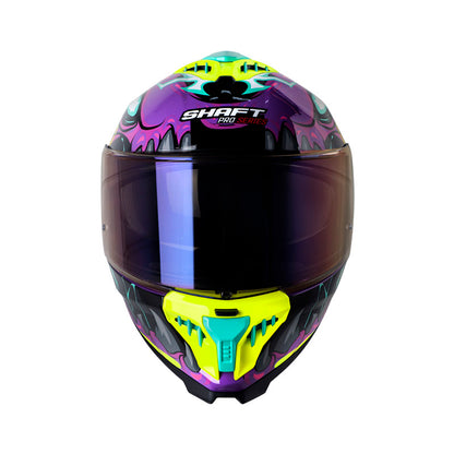 CASCO SHAFT SH-611RS PRO DRAKON MORADO AMARILLO NEON IRIDIUM