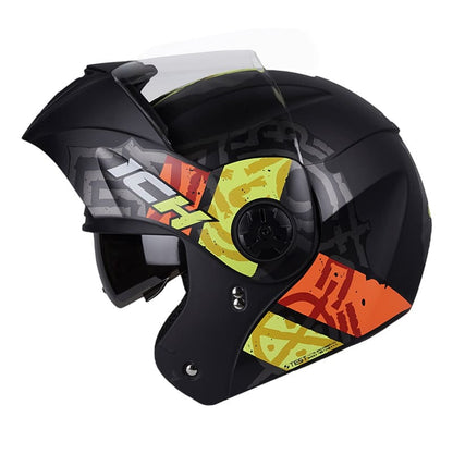 CASCO ICH ICH-3110DV RUNAS MATE NEGRO AMARILLO NEON
