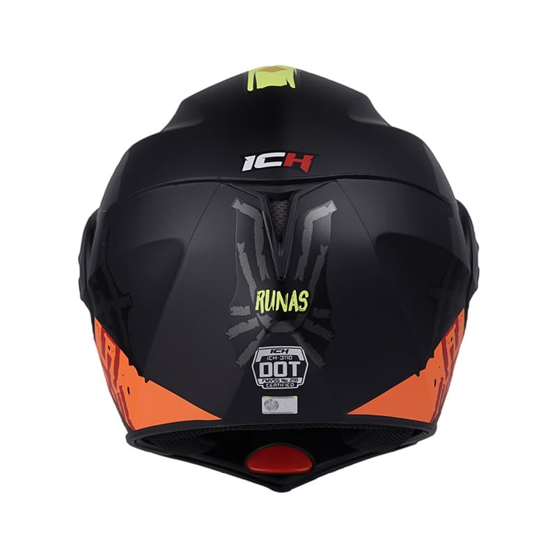 CASCO ICH ICH-3110DV RUNAS MATE NEGRO AMARILLO NEON