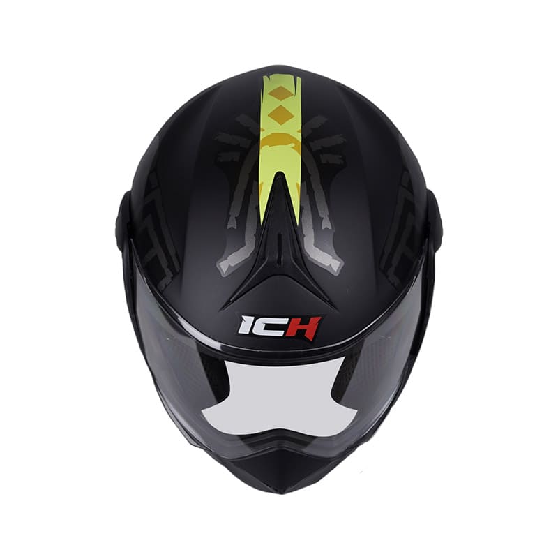 CASCO ICH ICH-3110DV RUNAS MATE NEGRO AMARILLO NEON