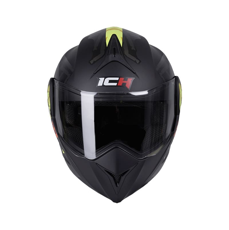 CASCO ICH ICH-3110DV RUNAS MATE NEGRO AMARILLO NEON