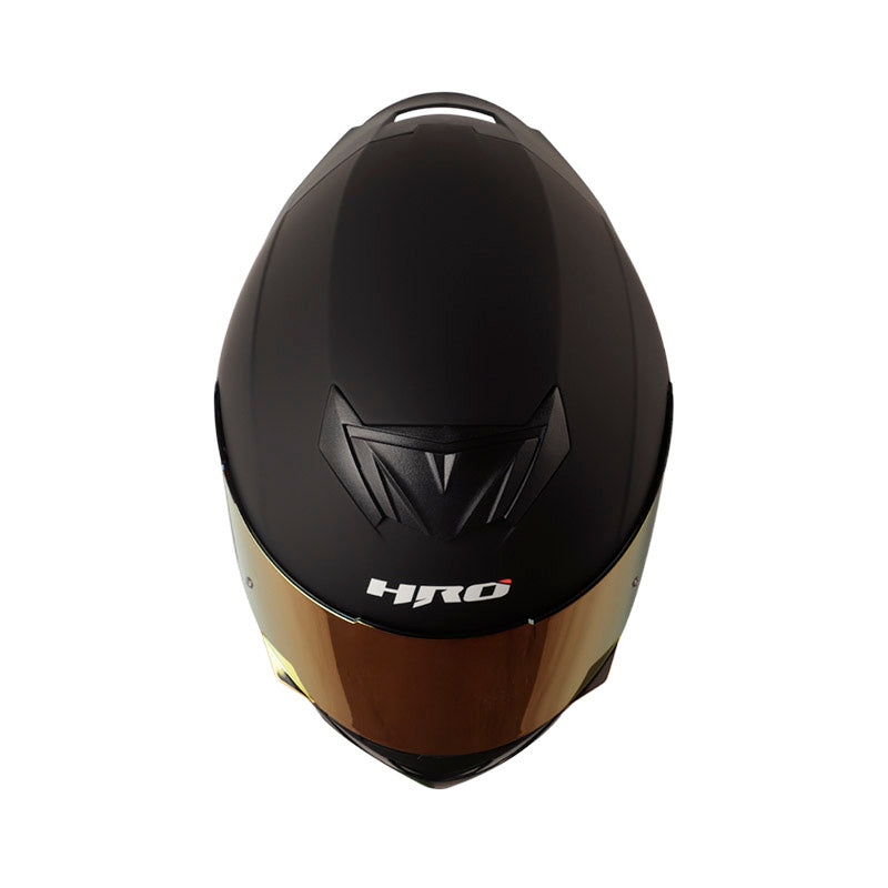 CASCO HRO HRO-511 SOLID MATE NEGRO ROJO VISOR IRIDIUM ROJO