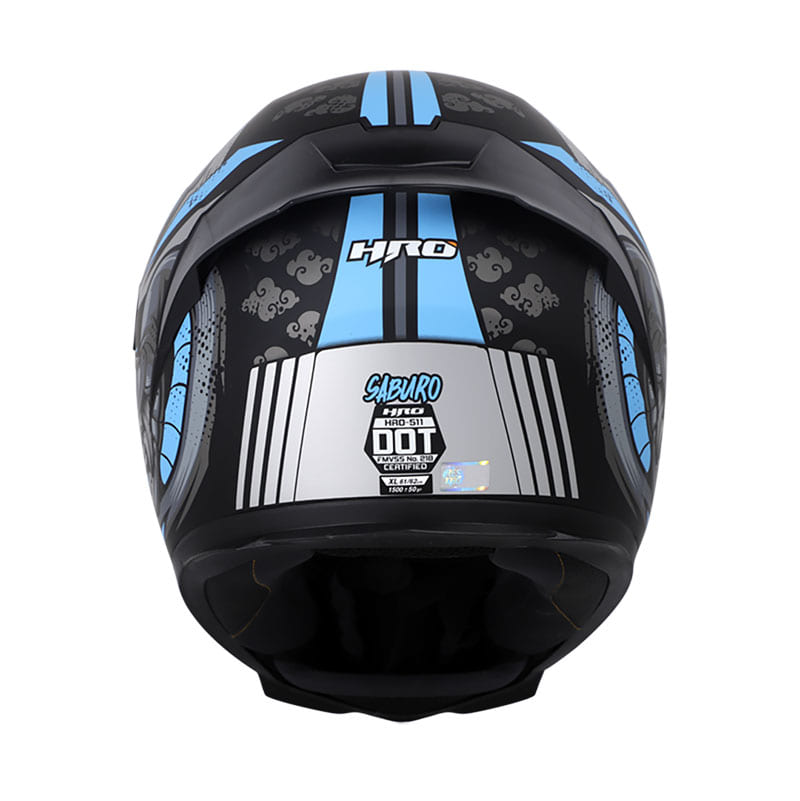 CASCO HRO HRO-511 SABURO MATE NEGRO AZUL