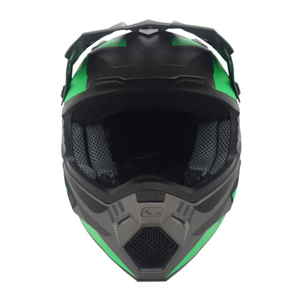 CASCO HRO HRO-MX03 REVER MATE NEGRO VERDE NEON