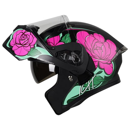 CASCO ICH ICH-3120DV FLOWRISH MATE NEGRO FUCSIA NEON