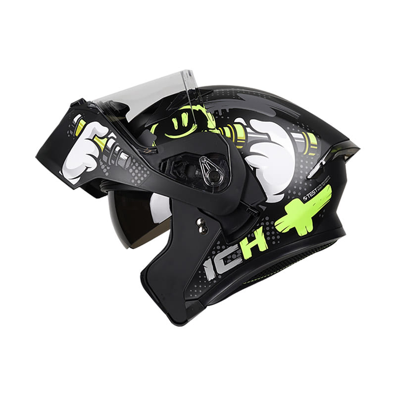 CASCO ICH ICH-3120DV TAGGER MATE NEGRO AMARILLO NEON