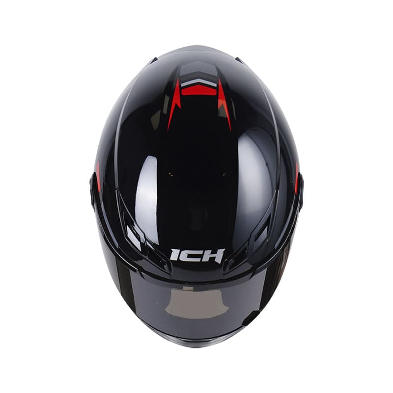 CASCO ICH-501SP MAGNO NEGRO ROJO VISOR HUMO