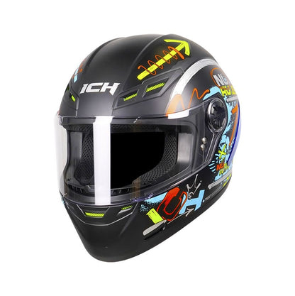 CASCO ICH ICH-501SP BRAAP MATE NEGRO AMARILLO NEON