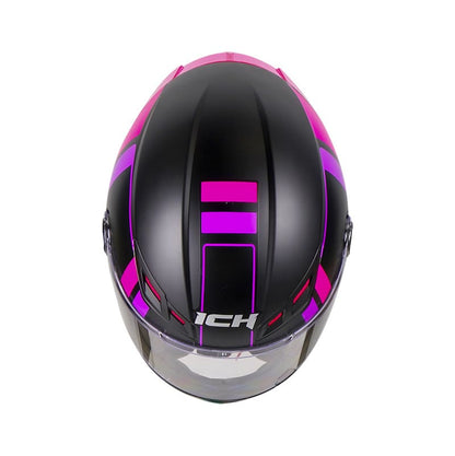 CASCO ICH ICH-501SP ROUTE MATE NEGRO FUCSIA