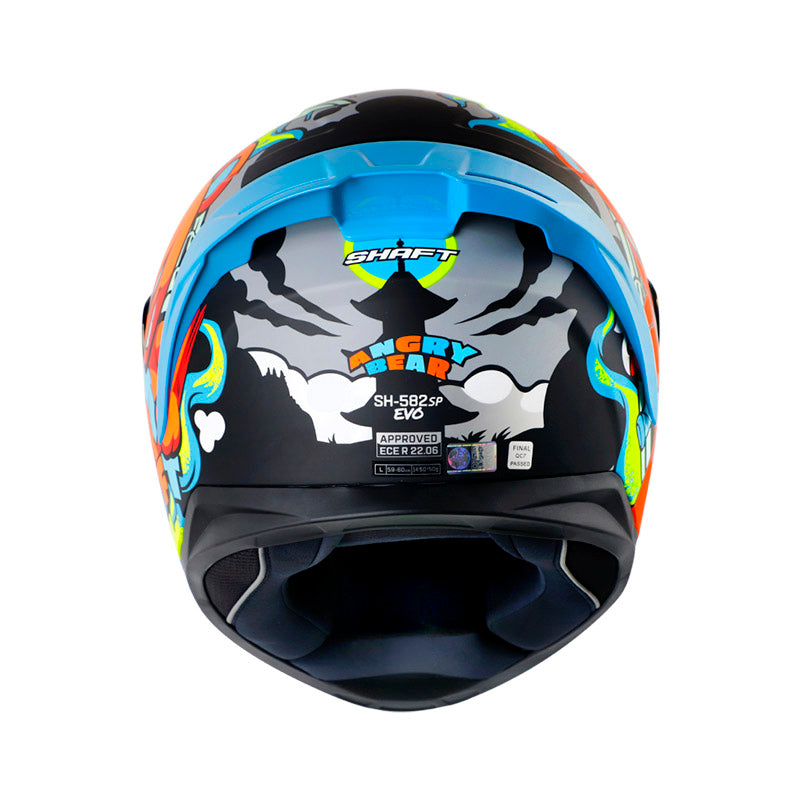 CASCO SHAFT SH-582SP EVO ANGRY MATE GRIS NARANJA NEON
