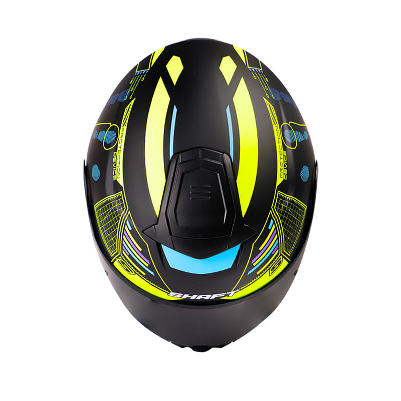 CASCO SHAFT SH-3910DV SUSPECT MATE NEGRO AMARILLO VISOR HUMO