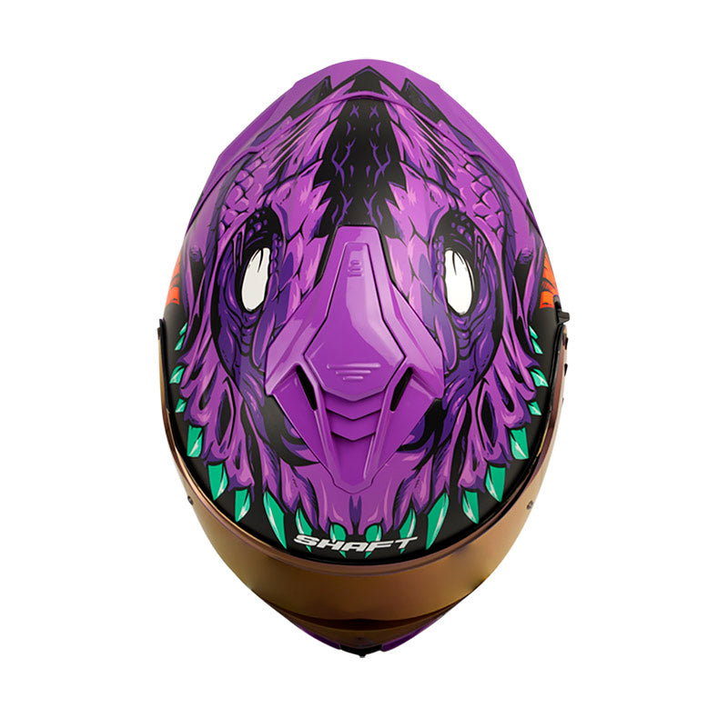 CASCO SHAFT SH-598GTR FEARX MORADO VISOR IRIDIUM