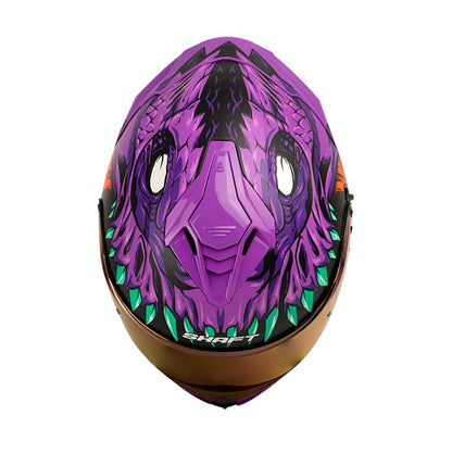 CASCO SHAFT SH-598GTR FEARX MORADO VISOR IRIDIUM
