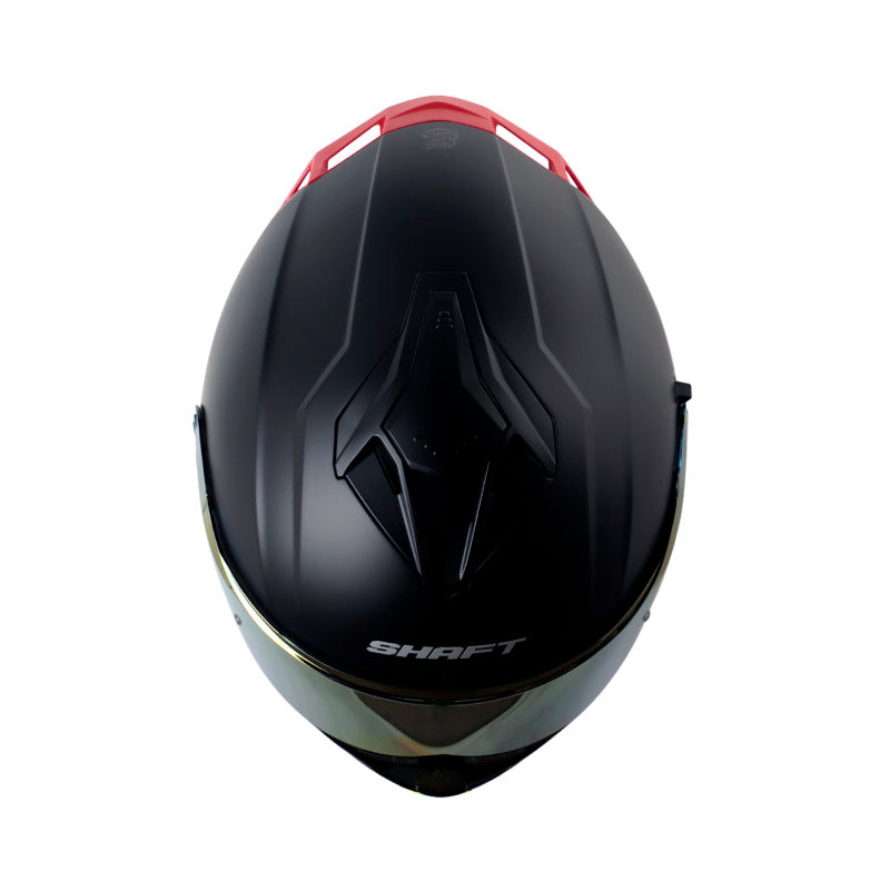 CASCO SHAFT SH-598GTR SOLID MATE NEGRO GRIS VISOR IR.ROJO