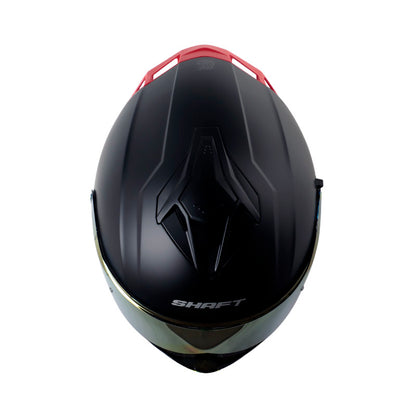 CASCO SHAFT SH-598GTR SOLID MATE NEGRO GRIS VISOR IR.ROJO