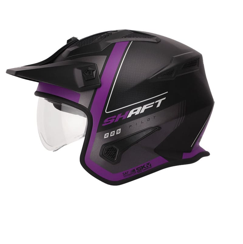 CASCO SHAFT SH-225 BOOM MATE NEGRO MORADO NEON