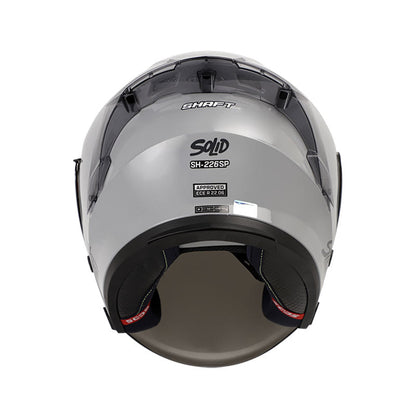 CASCO SHAFT SH-226SP SOLID NARDO VISOR IRIDIUM PLATA