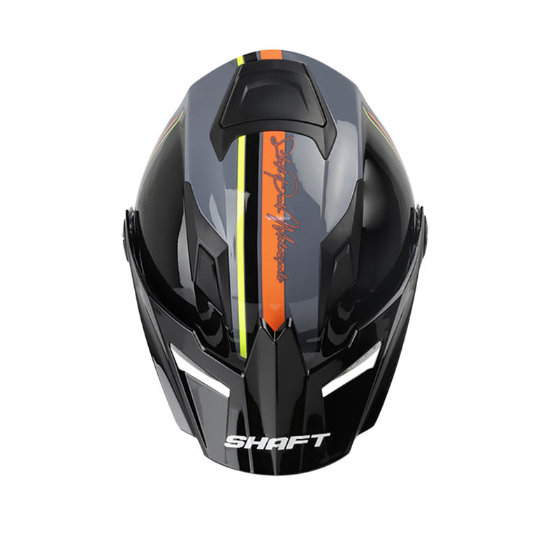 CASCO SHAFT SH-3700DV MOTORSPORT GRIS NARANJA NEON