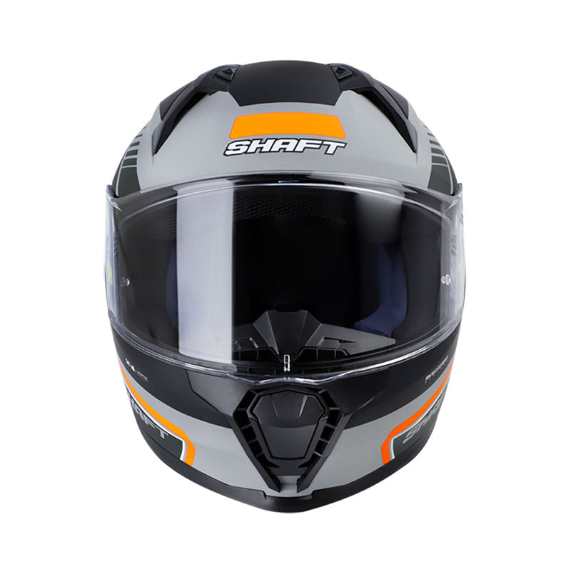 CASCO SHAFT SH-560 LEMANS MATE GRIS NARANJA NEON