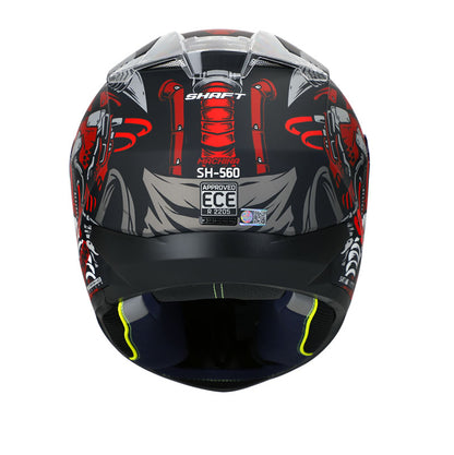 CASCO SHAFT SH-560 MACHINA MATE NEGRO ROJO